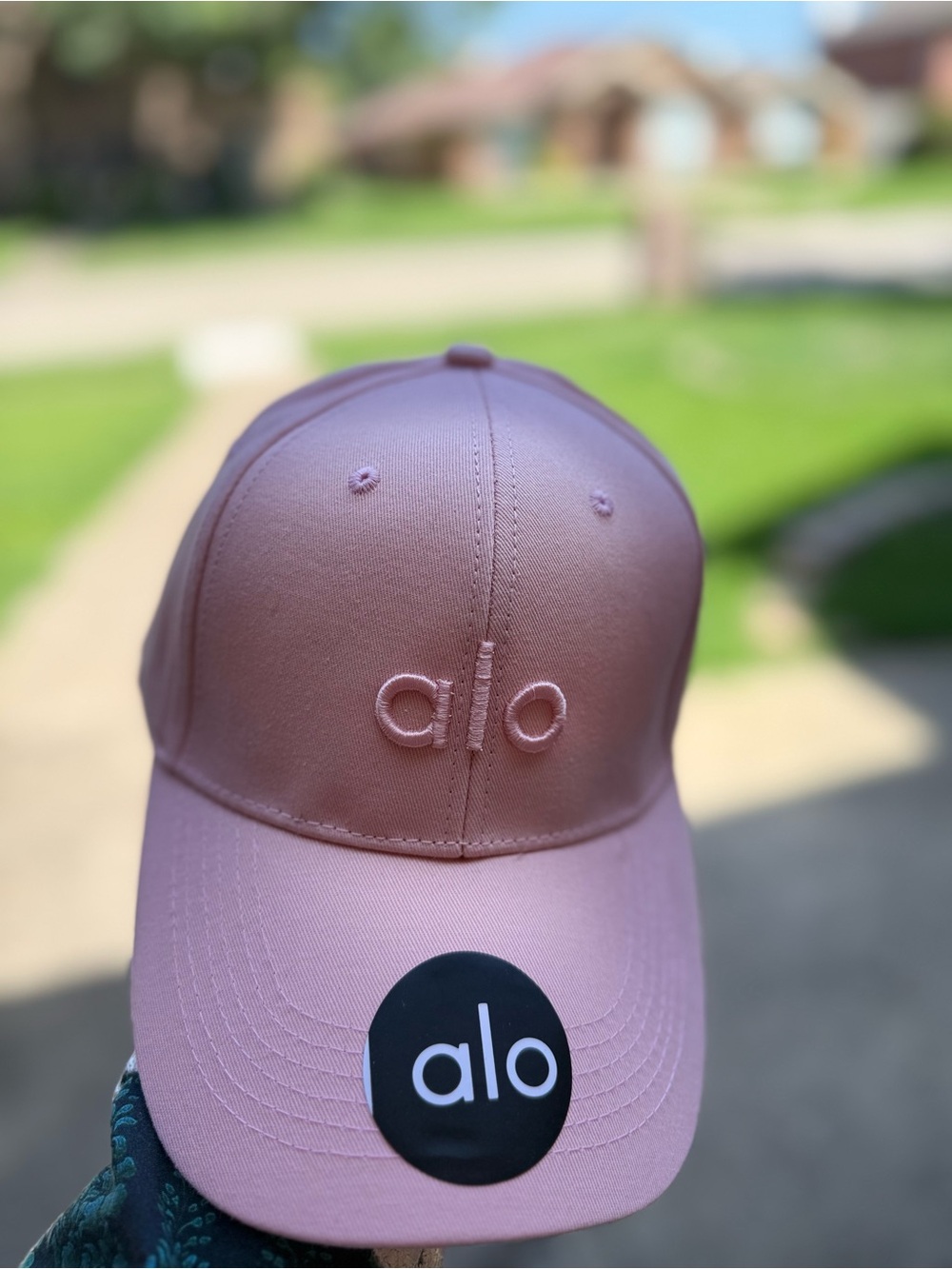 ALO Yoga Kids Dusty Pink Logo Cap